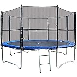 BodyRip Trampoline (12ft for 8-Poles) Safety Net Replacement with...