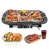 3000W Electric BBQ Grill, Electric Smokeless Non-Stick...