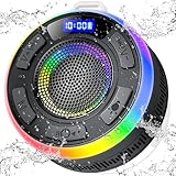 Bluetooth Shower Speaker, Portable Wireless Speaker IP7...