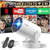 [Built-in Apps & 2025 Upgraded] Mini Projector with WiFi 6 and...