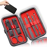 Professional Manicure Stainless Steel Set, 7 pcs Portable Nail...