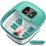 Foot Spa, GLORITY Foot Massager with Heater, Bubble, Infrared,...
