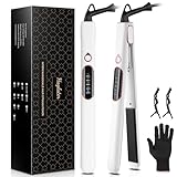 Hair Straighteners for Women, Haglater 2 in 1 Straightener and...