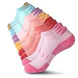 YOJOOM Athletic Socks Women 6 Pairs Cotton Cushioned Sports...