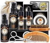 Upgraded Beard Grooming Kit w/Beard Conditioner,Beard Oil,Beard...