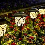 GIGALUMI Solar Lights Outdoor Garden, 6 Pack LED Garden Solar...