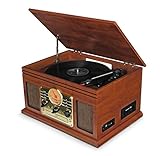 Record Player Vinyl Turntable with Speakers – USB MP3...