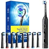 Rotating Electric Toothbrush for Adults with 8 Brush Heads (2...