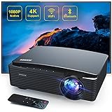 Projector 4K, Auuner 5G WIFI Bluetooth Projector with Electric...
