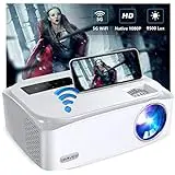 Projector, Groview 9500 Lux WiFi Projector Native 1080P, Full HD...