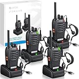 eSynic 4Pack Professional Walkie Talkies for Adults Rechargeable...