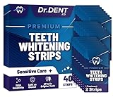 DrDent Premium Teeth Whitening Strips - 20 Whitening Sessions -...
