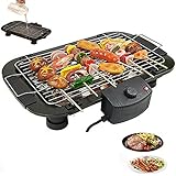 Electric Smokeless Grill, 1500W Electric Indoor BBQ Barbecue...