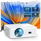 Mini Projector with WiFi and Bluetooth, Native 1080P, 4K...