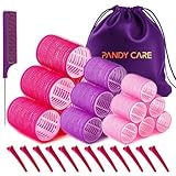 Hair Rollers Set 32 PCS, PandyCare Velcro Hair Rollers For Long &...