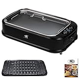 KCZAZY Electric Smokeless Grill, Indoor and Outdoor Use, Grill...