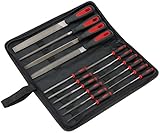 Draper Redline 68904 File Set (16-Piece), Red/Black