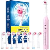 Rotating Electric Toothbrush for Adults with 8 Brush Heads (2...
