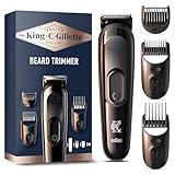 King C. Gillette Cordless Beard Trimmer Kit for Men, Electric...