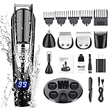 CHLANT Beard Trimmer for Men Waterproof Hair Clippers Cordless...