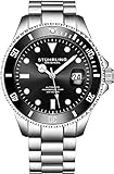 Stuhrling Original Black Dial Professional Divers Watches for Men...