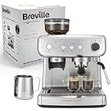 Breville Barista Max Espresso Machine | Latte & Cappuccino Coffee...