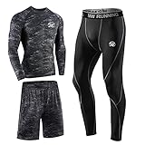 meeteu Men's Compression Underwear Set Fitness Gym Sports Suits,...