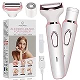 Electric Razor - Shaver - Trimer for Women: 2 in 1 Painless Body...