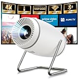 Mini Projector with WiFi 6 and Bluetooth 5.0, Portable Smart...