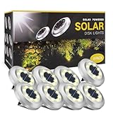 ZFITEI Solar Light Outdoor Garden， 8 Pack Solar Garden Lights...