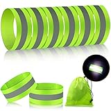 8 Pieces Reflective Bands High Visibility Reflector Bands...