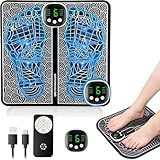 EMS Foot Massager with 19 Intensity Levels & 8 Modes, Electric...