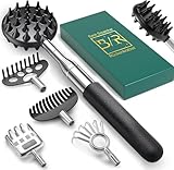 Telescoping Back Scratcher with 5Pcs Detachable Scratching Heads,...