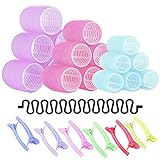 FREDY’s 31 Pieces Hair Rollers Set – 18 Self Grip Velcro Hair...