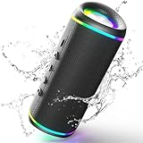 RIENOK Bluetooth Speaker Wireless Portable Waterproof Speaker...