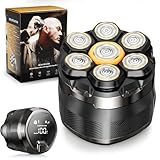 Dyoonoer 7D Electric Head Shavers for Men - Cordless Waterproof...