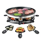 Raclette Grill for 4 6 8 People Party 1500W- Raclette Machine...