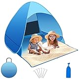 ZOUFRIDN Pop Up Beach Tent 1-3 Persons, Portable Sun Shelter...