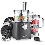 VonShef Food Processor – 750W Multifunctional 8in1 Chopper,...