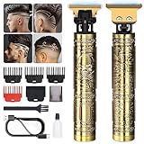 Hair Clippers for Men, Rechargeable Beard Trimmer with 4 Limit...