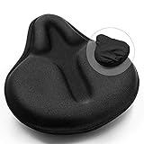 ANZOME Gel Bike Seat Cover Padded Comfy Exercise Bike Seat...