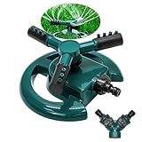 Green Haven Sprinkler 360° Rotation Attachment for Garden Hose,...