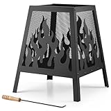 VonHaus Fire Pit – Firepit for Outdoor, Garden, Patio –...