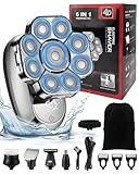 Upgraded Electric Head Shavers for Men, 9D Rechargeable Rotary...