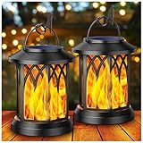 KOOPER Solar Lights Outdoor Garden, 2 Pack Hanging Solar Garden...