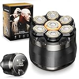 Dyoonoer 7D Electric Head Shavers for Men - Cordless Waterproof...