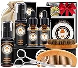 Upgraded Beard Grooming Kit w/Beard Conditioner,Beard Oil,Beard...