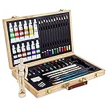 Artina 45pcs Acrylic Art Set Leonardo Beginner Painting Set with...