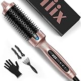 Terviiix Thermal Brush Ceramic Tourmaline Ionic Curling Iron,...