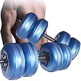 Water Filled Dumbbells, Travel Dumbbells Adjustable Water...